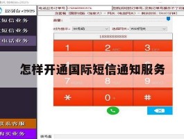怎样开通国际短信通知服务