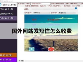 国外网站发短信怎么收费