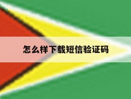 怎么样下载短信验证码