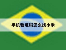 手机验证码怎么找小米
