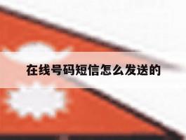 在线号码短信怎么发送的