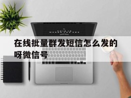 在线批量群发短信怎么发的呀微信号