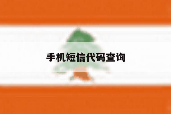 手机短信代码查询 手机短信代码查询