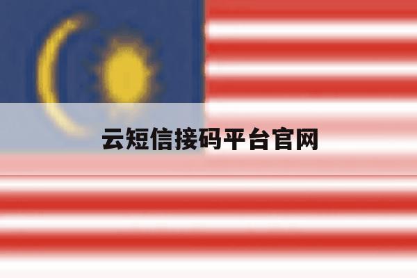 云短信接码平台官网 云短信接码平台官网