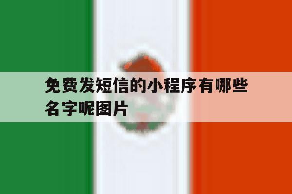 免费发短信的小程序有哪些名字呢图片 免费发短信的小程序有哪些名字呢图片