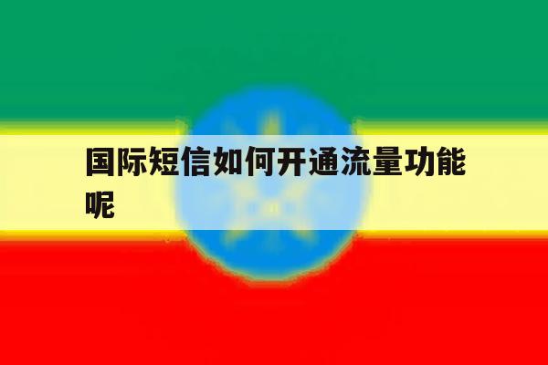 国际短信如何开通流量功能呢 国际短信如何开通流量功能呢