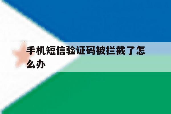 手机短信验证码被拦截了怎么办 手机短信验证码被拦截了怎么办