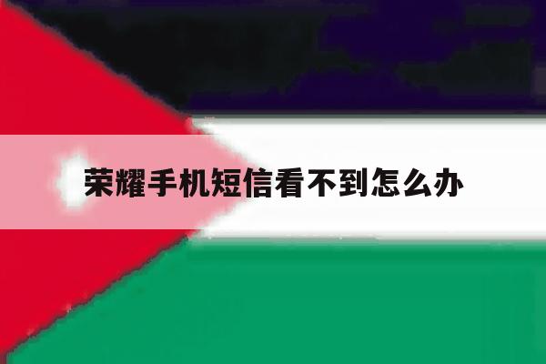 荣耀手机短信看不到怎么办 荣耀手机短信看不到怎么办